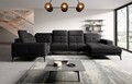Coltar stanga 6 locuri ELTAP, LT-10VER, Neviro, 350x201x77 cm, lemn/poliester, negru