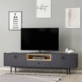 Set mobilier living, Inarch, Natural,  Antracit