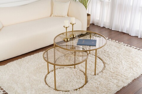 Set masuta de cafea, Nordure, Aurum, Aur / Bronz