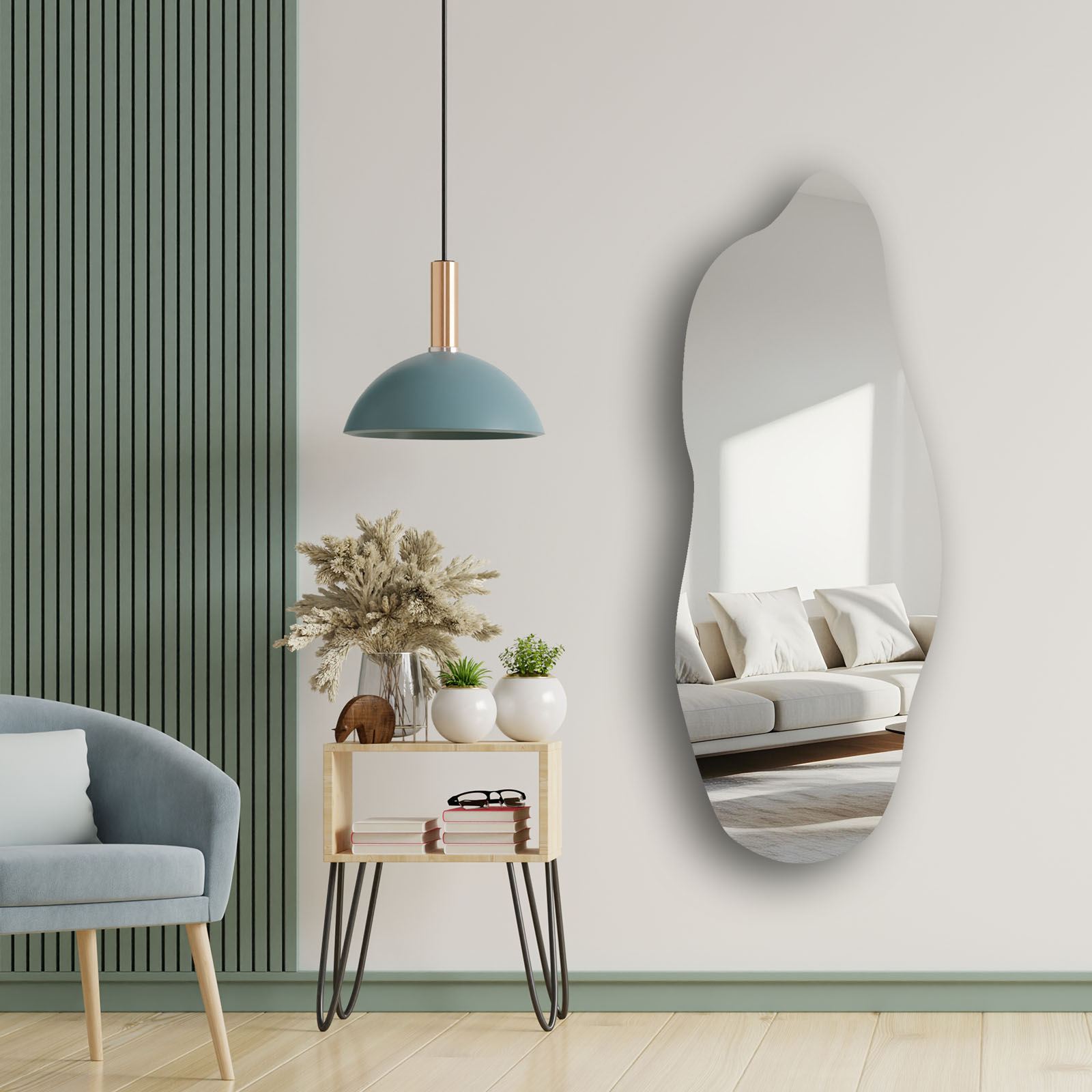 Oglinda decorativa, Hanah Home, 52135Ayna-001, 52x135 cm, OGLINDA (Grosime: 4 mm), Multicolor