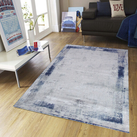 Covor, 9302, 160x230 cm, 30% poliester/70% polipropilena, albastru