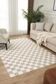Covor, Damas 4001, 120x180 cm, Poliester, Crem/Maro