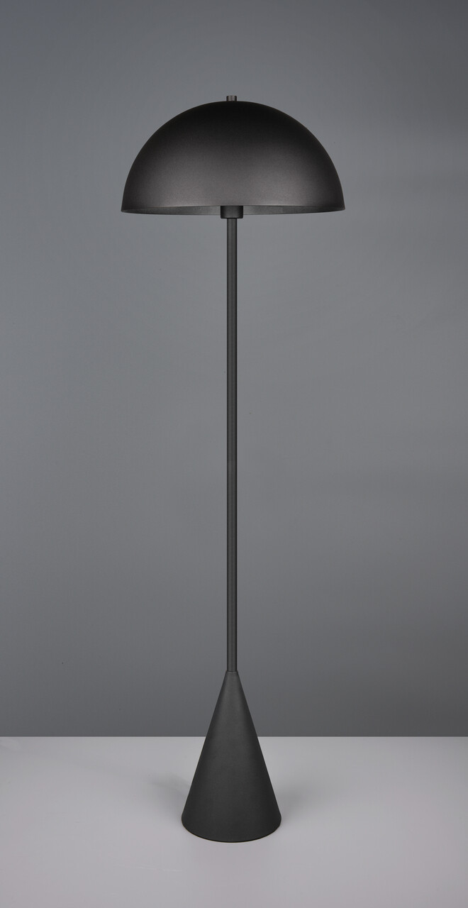 Lampadar Alfie, TRIO, 40x152 cm, 40W, 1x E27, metal, negru mat