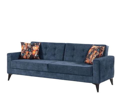 Canapea extensibila Cinar, Pandia Home, 209x80x80 cm, lemn, albastru Canapele si coltare