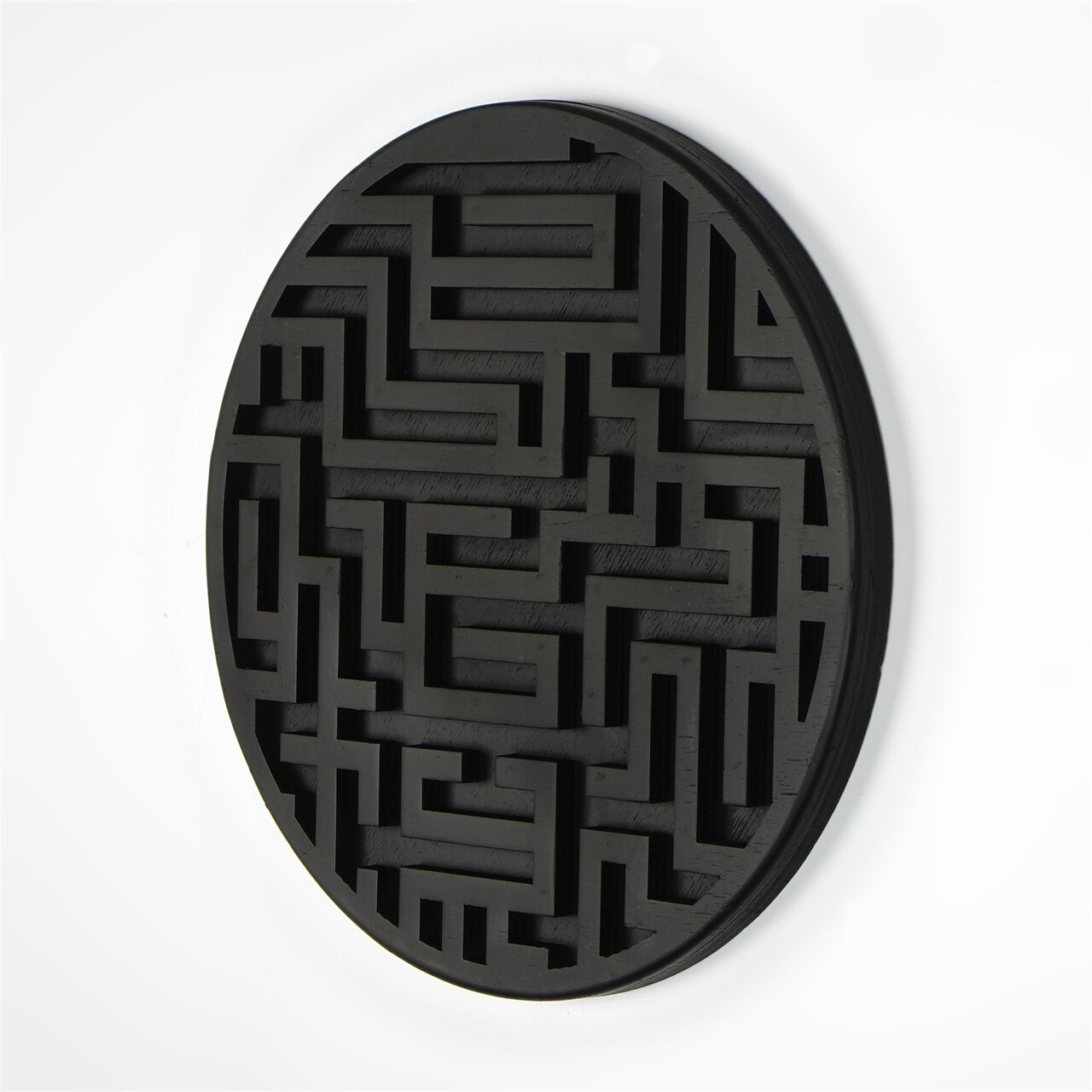 Decoratiune de perete, ART139, Dimensiuni: 33 x 33 x 2 cm, Negru - view 5