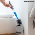 Perie de toaleta cu dozator de sapun, Bruilet InnovaGoods, fixare adeziva pe perete, 10x45 cm