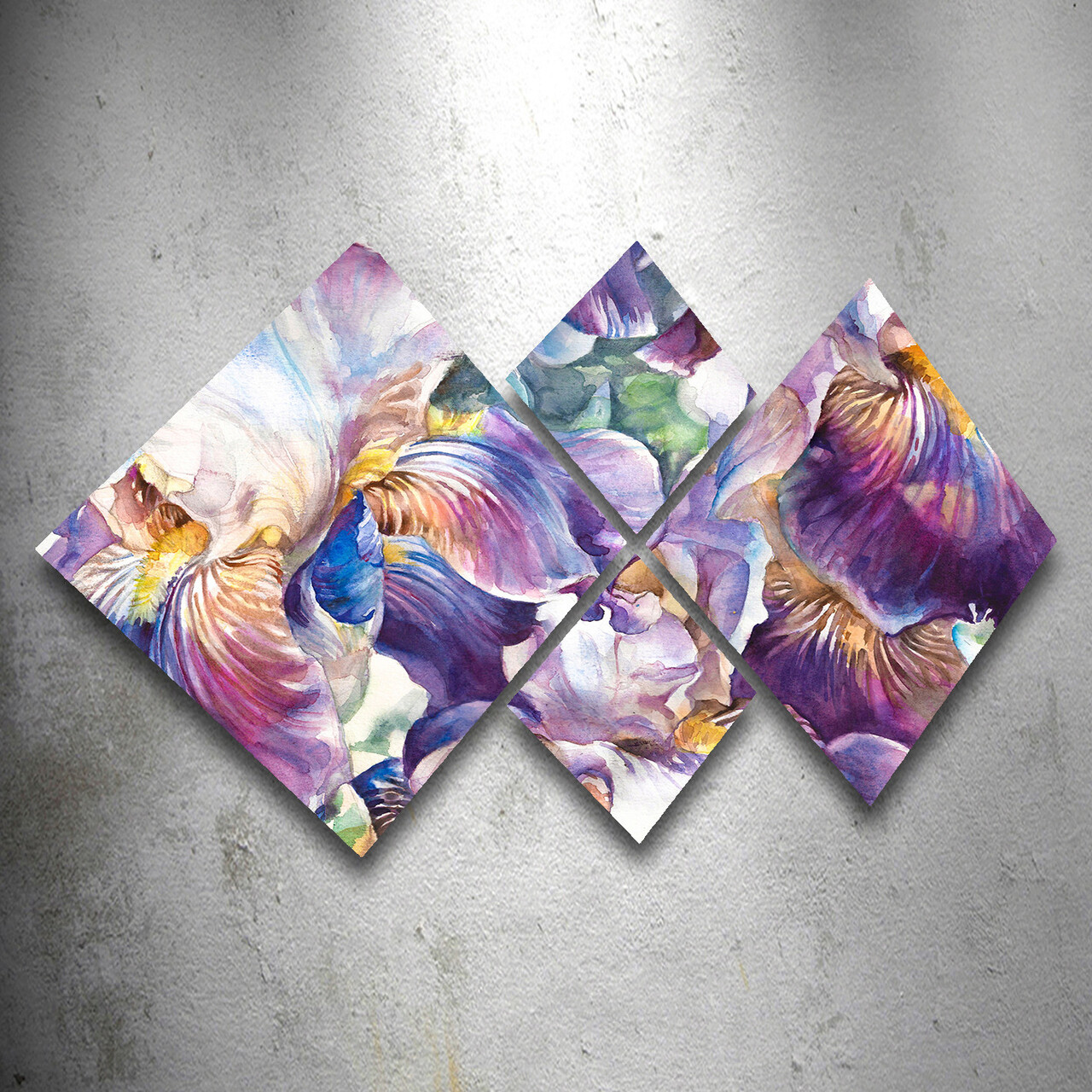 Set 4 tablouri decorative, 4MDF331073987, MDF, Imprimat UV, Multicolor - 1 | YEO
