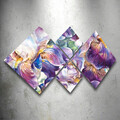 Set 4 tablouri decorative, 4MDF331073987, MDF, Imprimat UV, Multicolor