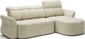 Coltar extensibil dreapta 3 locuri ELTAP, Beneth, 301x185x115 cm, lemn/poliester, bej deschis