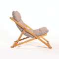 Set mobilier de gradina 3 piese, Meya Dekor, My005, Lemn de fag, Maro / Natural