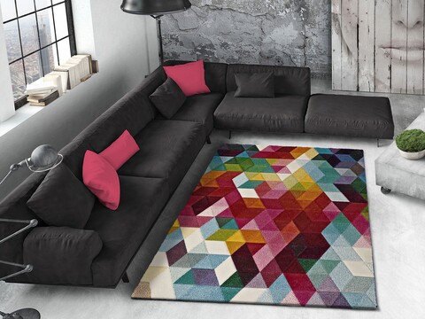 Covor, Optik Multi 1, 120 x 170 cm, 100% polipropilena, multicolor