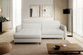 Coltar extensibil stanga 3 locuri ELTAP, LT-01ROY, Gomsi, 228x165x100 cm, lemn/poliester, alb