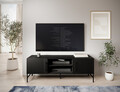 Comoda TV ELTAP, Raftt, 152x42x55 cm, PAL/MDF, negru