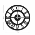Ceas de perete, MTS, Dimensiune: 49 x 49 cm, Negru