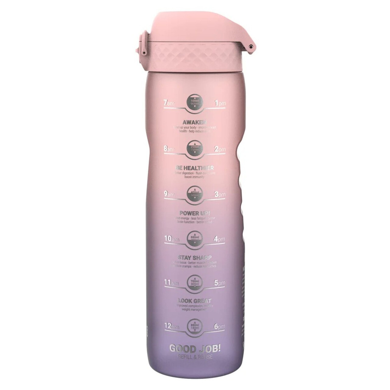Sticla apa Times To Drink, recyclon, 1L, Purple/Rose Motivator - Ion8 - view 3