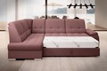 Coltar extensibil stanga 3 locuri ELTAP, LT-24VE, Sado, 272x192x95 cm, lemn/poliester, roz inchis