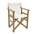 Set mobilier de gradina 5 piese Retto, Pakoworld, masa si 4 scaune, 100x60x71 cm, lemn masiv de fag/PVC perforat, alb