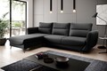 Coltar extensibil stanga 3 locuri ELTAP, LT-10FL, Silva, 276x201x100 cm, lemn/poliester, negru