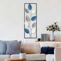Decoratiune de perete, Fagus 2, Metal, Dimensiune: 32 x 90 cm, Multicolor