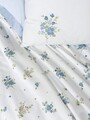 Set cuvertura pique dubla, Bellus - Blue, Cotton Box, Bumbac