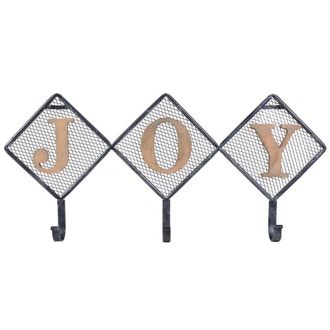 Cuier Joy, Creaciones Meng, 3 agatatori, 60×28 cm, MDF/metal Creaciones Meng