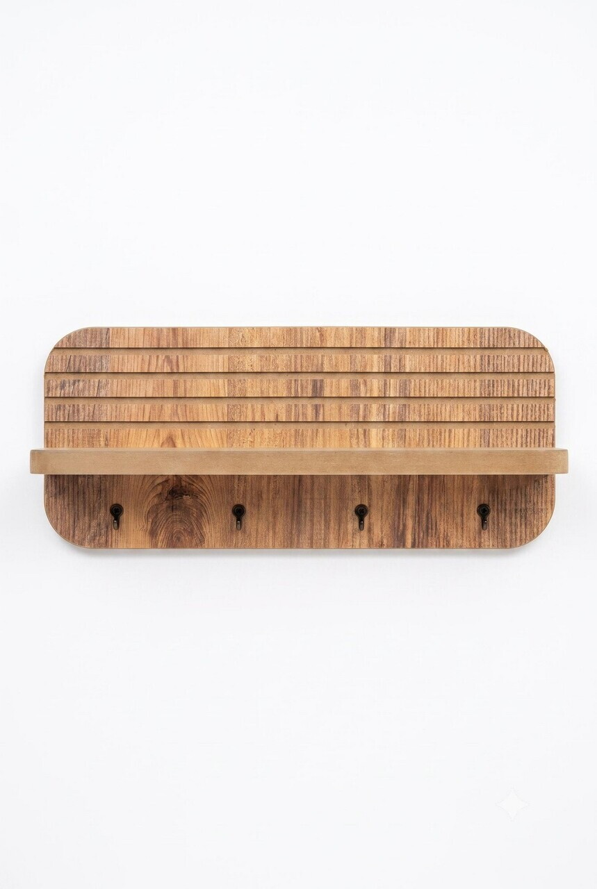 Raft de perete, Hanah Home, Artmtkwll9-Oak, MDF, Stejar — imaginea 4
