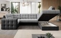 Coltar extensibil dreapta 5 locuri ELTAP, RT-84MO-97MO, Blewett, 299x198x82 cm, lemn/poliester, gri deschis/gri inchis