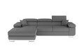 Coltar extensibil stanga 4 locuri ELTAP, Armd-84, Armando, 289x203x85 cm, lemn/poliester, gri