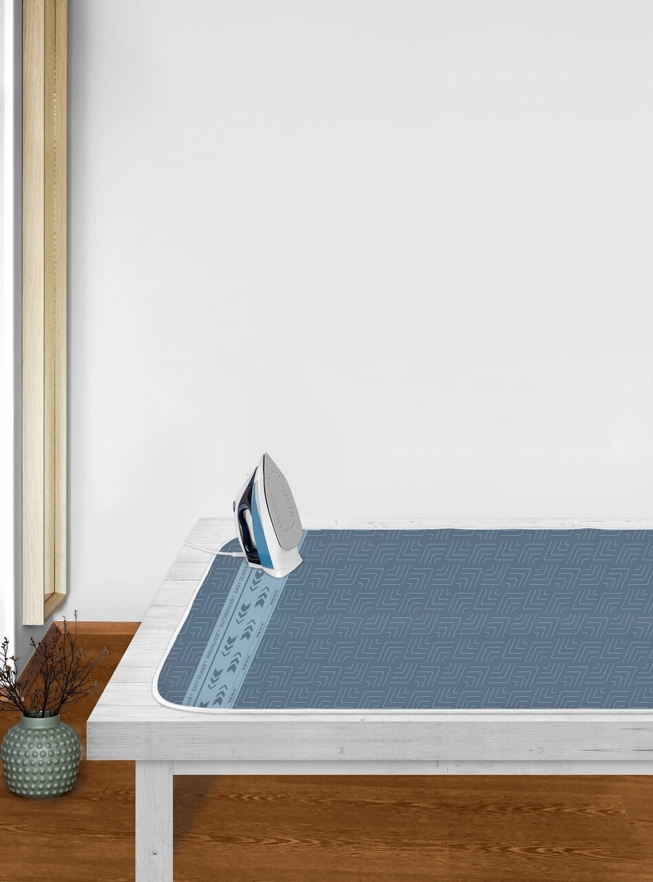 Patura pentru calcat, Wenko, Air Comfort Lightning, 65 x 130 cm, bumbac, bleu - 2 | YEO