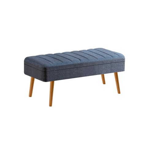 Banca, Vella, Vina 1048, 90x39x40 cm, PAL, Pin Atlantic / Albastru închis