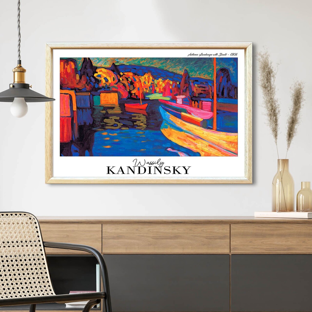 Tablou decorativ 4262AHSKANDINSKY-011 Fundal: 100% MDF (Grosime: 27 mm) Multicolor