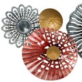 Decoratiune de perete Gladys, Creaciones Meng, 90.8x49.5 cm, metal