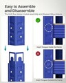 Raft modular pentru depozitare Vasagle, 90x40x180 cm, 875 kg, MDF/otel, albastru