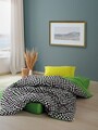 Lenjerie de pat pentru o persoana, Dazzle - Green, Cozy Home, Bumbac Ranforce