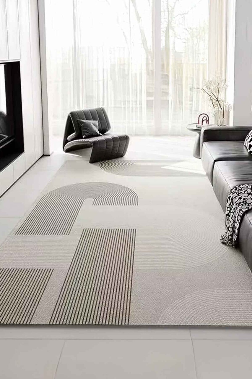 Covor, CLR-7366-HALI-34, 60x100 cm, Poliester, Crem