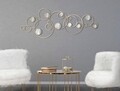 Decoratiune pentru perete, Mauro Ferretti, Light Mirror, 118.5 x 2.5 x 47 cm, fier, auriu
