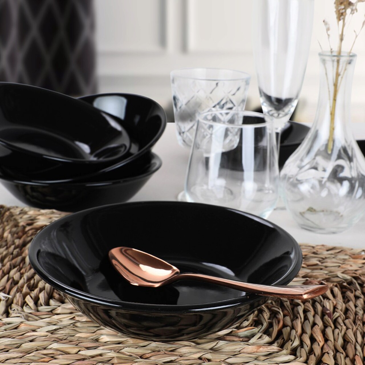 Set farfurii din ceramica pentru desert, Hermia, 275KRM1824, Multicolor - view 3
