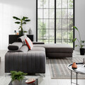 Coltar extensibil dreapta 3 locuri ELTAP, RT-04LO, Grayson, 278x205x92 cm, lemn/poliester, gri