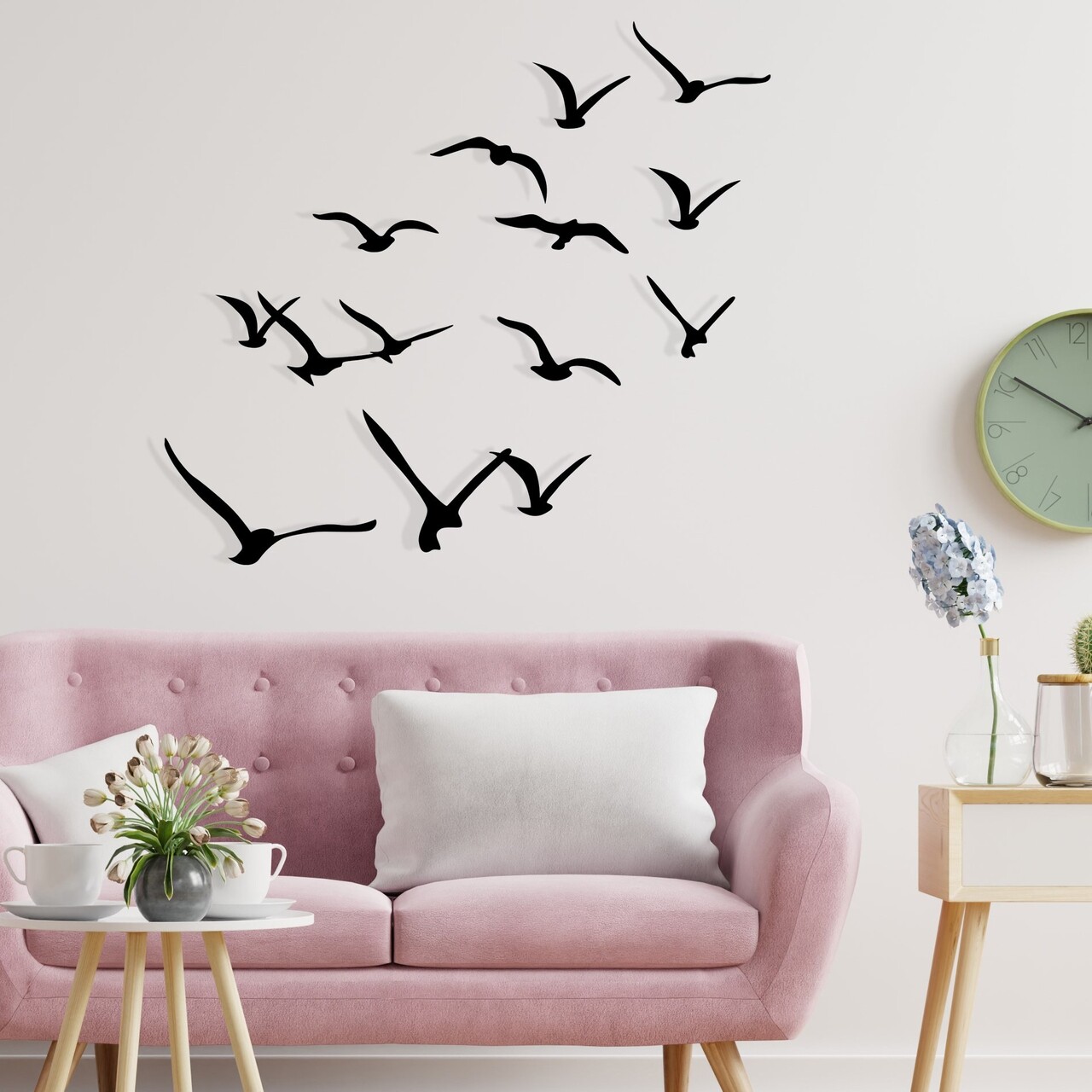 Decoratiune de perete, Migration, Pasărea nr. 1: 29 x 18 cm (1 bucată) , Negru - view 3