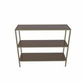 Bufet, Hanah Home, 3 Katlı, 100x85x30 cm, Antic / Bronz