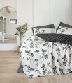 Lenjerie de pat dubla, Ohia - Anthracite, Cotton Box, Bumbac Ranforce