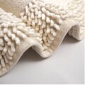 Set covorase de baie 2 piese, Alanur Home, Cottonkt 000236, Bumbac, Crem