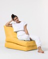 Fotoliu extensibil, Siesta, Ferndale Bean Bag, 55 - 180 cm, poliester impermeabil, galben