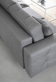 Canapea extensibila 3 locuri ELTAP, Ask76, Asgard, 233x92x93 cm, lemn/poliester, gri