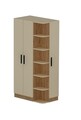 Dulap pentru haine, Arnetti, Luses, 90x181 cm, PAL, Pin Atlantic / Bej