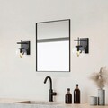 Aplica de perete, Fulgor, 942FLG2215, Metal, Negru/Maro antic