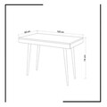 Birou, Mod Design, Veronika, 100x74x60 cm, Alb