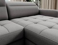 Coltar extensibil dreapta 4 locuri ELTAP, RT-03MAN, Berrto, 306x165x100 cm, lemn/poliester, gri inchis