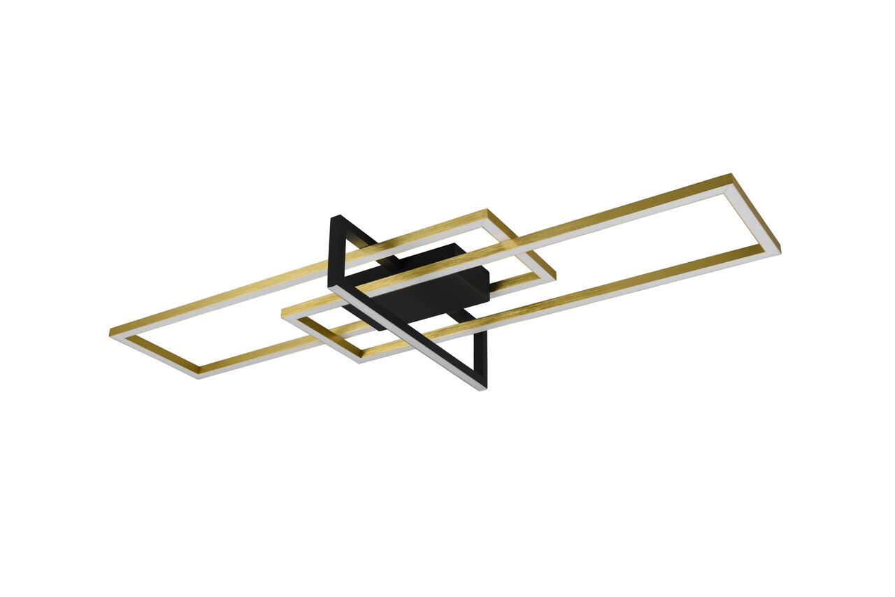 Plafoniera Salinas, TRIO, 100x40x11.5 cm, 34W, 1x SMD, metal, bronz mat/negru