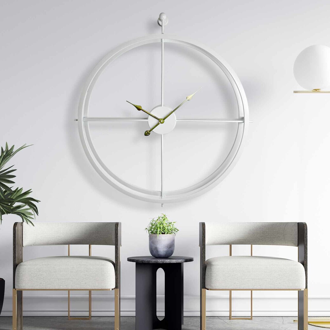 Ceas de perete, VLNT02BE, Metal, Dimensiuni: 75 x 85 cm, Multicolor